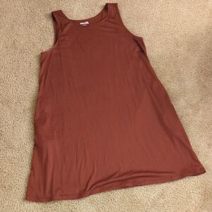 Woolx Sleeveless Brown Dress